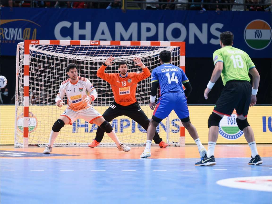 Champion's Handball: India - Advanced strategies from top players Champion's Handball: India gameplay strategy diagram showing attack and defense formations